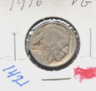 1916 Buffalo Nickel Indian Head Type Coins.  ACTUAL COIN SHOWN IN PHOTOS