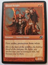 MTG Magic The Gathering Card Blood Knight Creature Human Knight Red Planar Chaos