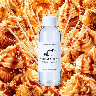Vanilla Caramel Cupcakes Reed Diffuser Oil Refill Vegan Alcohol-Free 3 Sizes