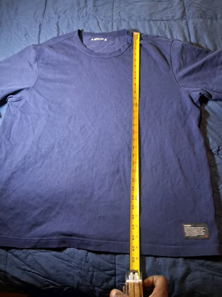 NWOT American Giant Men's Everest Tee T-Shirt Size XL Blue Made in USA Cotton - Image 4 of 4
