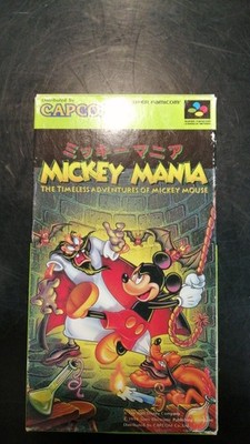 CAPCOM Mickey Mania Super Famicom Software