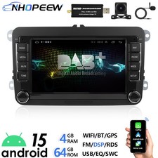 DAB+ 4+64GB Für VW Polo 6R 6C V 2009-2017 GPS Android 15 Autoradio Apple Carplay