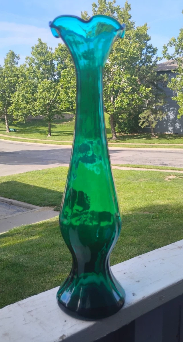 Vintage Glass Floor Vase In Blenko Art Glass for sale | eBay