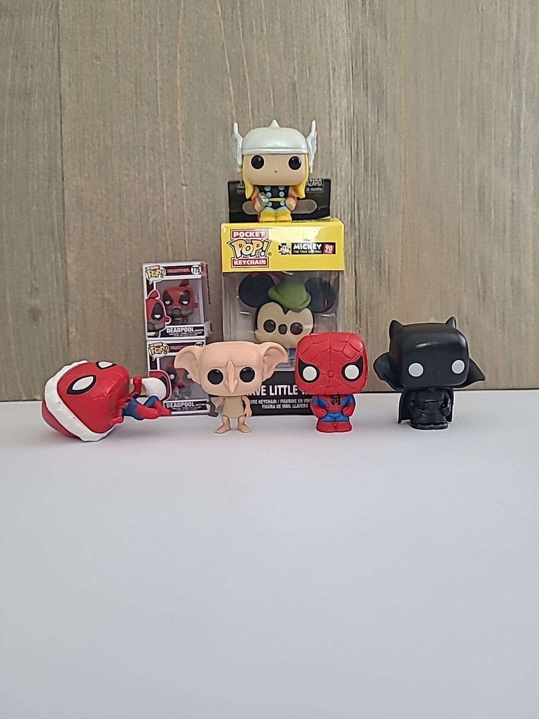 8 Lot | 1 Mickey Pocket Pop Keychain | 2 Bitty Pops | 6 Misc. Loose Pocket Pops