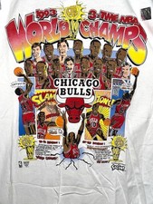 NBA Chicago Bulls Air Jordan Tennessee River Tee T Shirt XL Made In USA Vtg NWT!