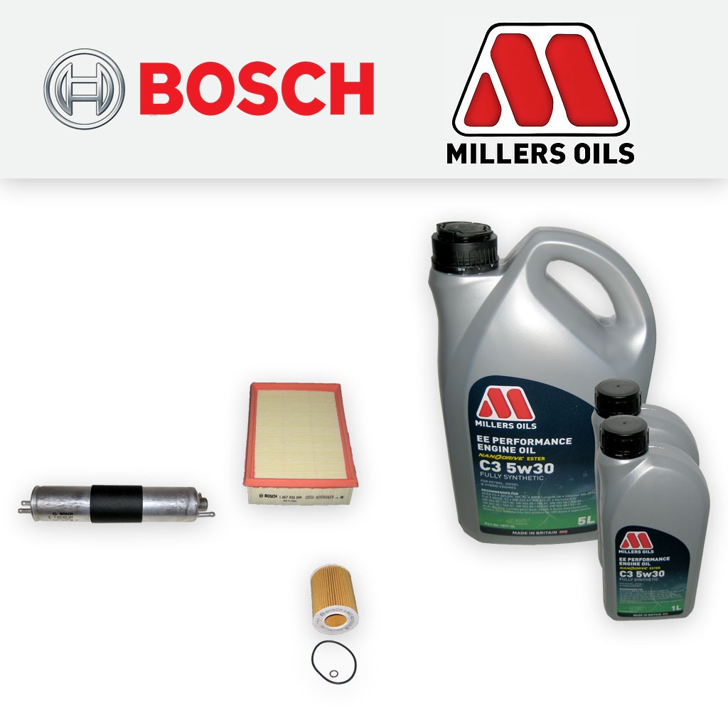 SERVICE KIT for BMW Z3 3.0 OIL AIR FUEL FILTERS +5w30 EE NANO OIL (2000-2002)