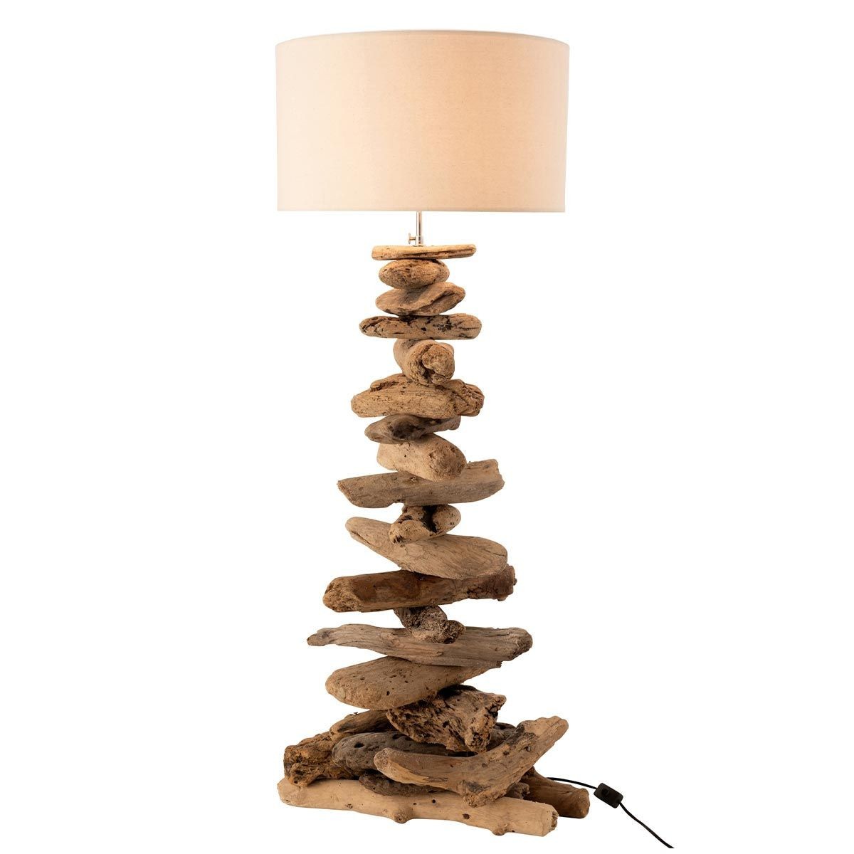 Lampe à poser design bois flotté haut de gamme structure 90cm - 2