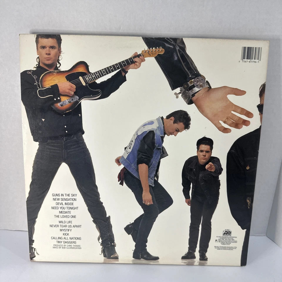 1 INXS “Kick”ATLANTIC 81796-1 Original 1st Press LP Original Inner Lyrics Sleeve - Image 3 of 4