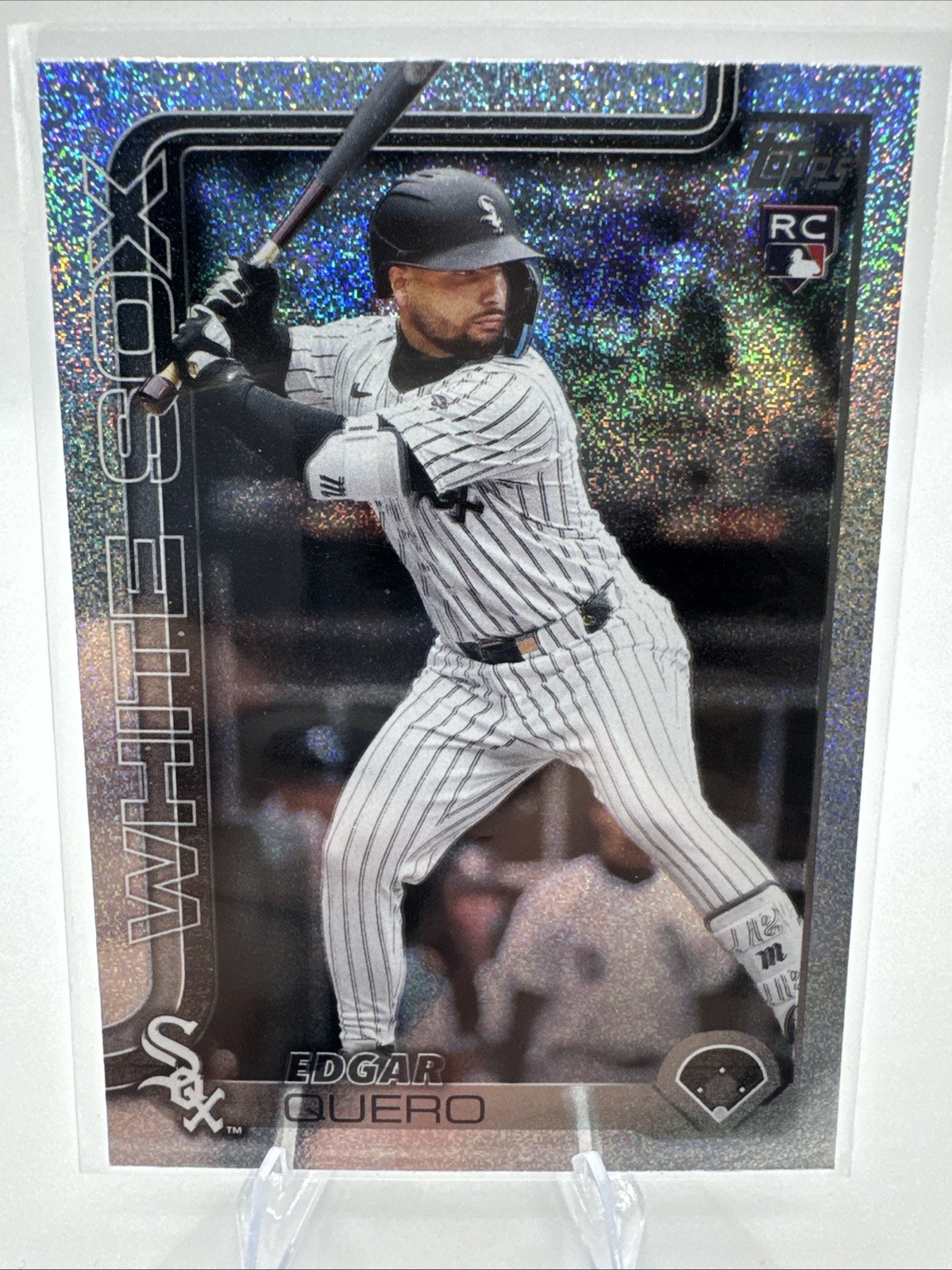 2025 Topps Update - Silver Sand Glitter - Edgar Quero US145 RC - White Sox