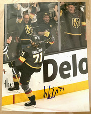 Vegas Golden Knights William Karlsson  Signed Autographed 11x14 Photo COA #3