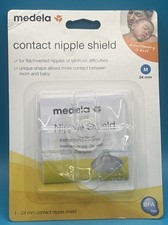 New Medela Contact Nipple Shield 24MM Medium M   For Breastfeeding Latch On