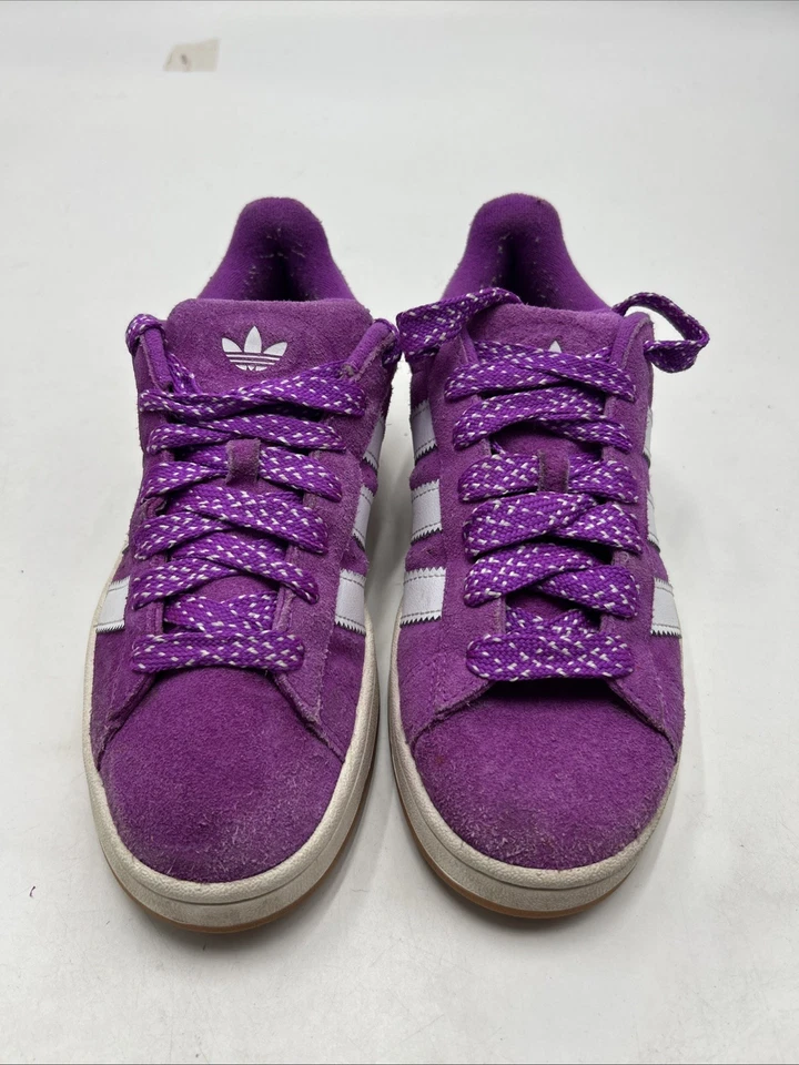 Women's Adidas Campus 00s Classic Shoes Size 10 Purple & White IF9616 - Image 2 of 4
