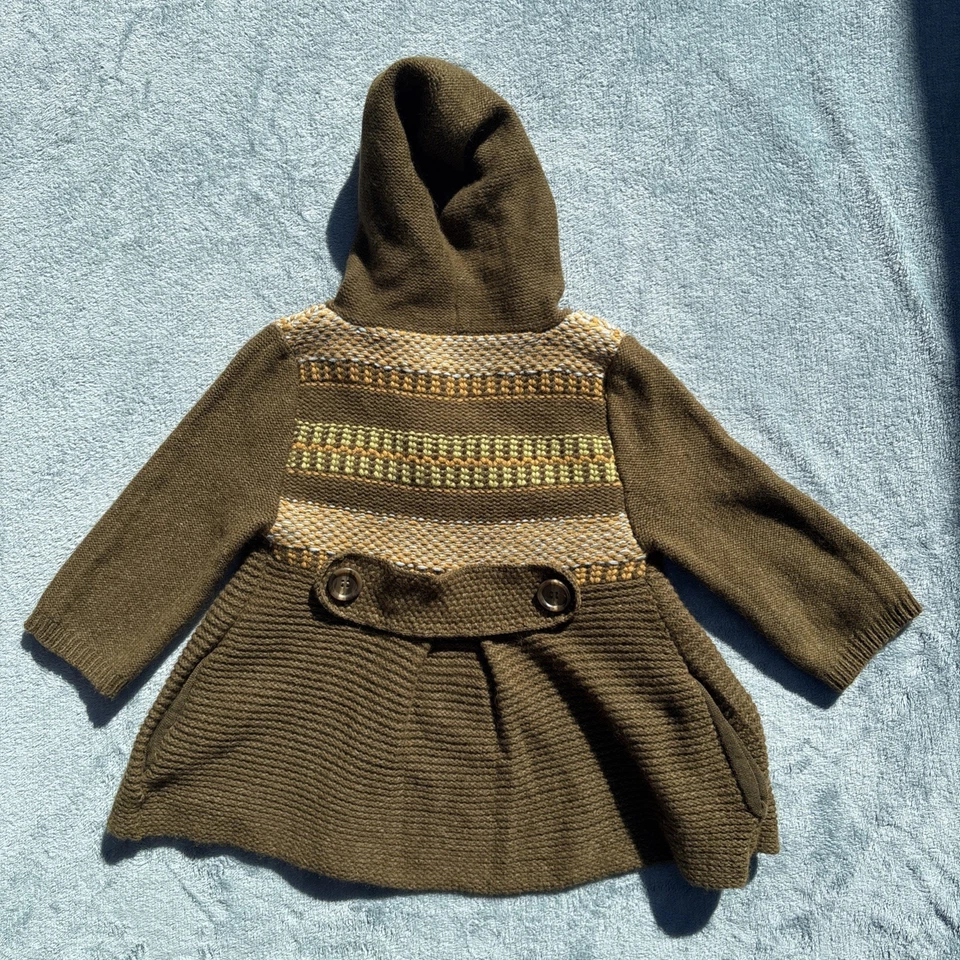 Cárdigan Free People Gretel Swing Sudadera con Capucha Lana Angora Fair Isle Verde Foto 4 de 4