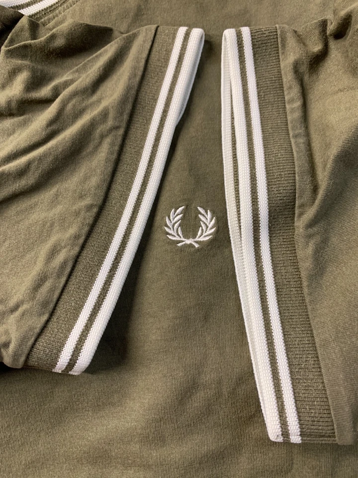 FRED PERRY ORIGINAL HOMBRE CASUAL MANGA CORTA CAMISETA JERSEY TALLA XL X-GRANDE Foto 4 de 4