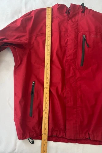Cabelas Goretex Jacket Mens XL Red Rain Waterproof Parka Full Zip Hooded image 17