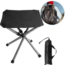 Portable Folding Stool, Aluminum Ultralight Backpacking Stool for Outdoor