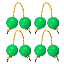 Rhythm African Shaker Kashaka with Yellow Rope for Party 4 Pack, Green 