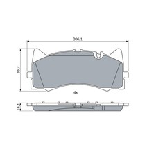 ? BOSCH BREMSBELAGSATZ SCHEIBENBREMSE VORNE 0004204700 NEU DE STOCK