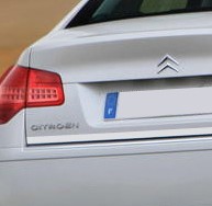 Baguette de coffre chromée Citroën C5 masquer rayures rénovation hayon