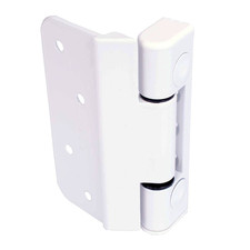 White Era Laird Challenger 3D Butt Rebate Door Hinge for Timber Composite Doors