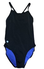 Watermen Women's One Piece Swimsuit Sz 32 100% chlorine block poly/ made in USA