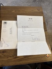 1963 BOB HOPE  Thank You Note and Envelope