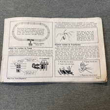 Lionel Trains instructions for assembling operating booklet from 1952. Missing