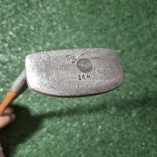 Vintage Left Hand Otey Crisman 24-H Putter Hickory Wood Shaft LH 35" RARE