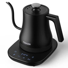 1200W 0.8L Electric Gooseneck Tea Kettle Water Boiler Stainless Steel Rapid Heat