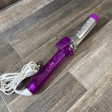 Revlon RV278 Curling Iron 1.5” Purple Hair Styling Clamp Barrel Works