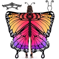 Spooktacular Creations Halloween Butterfly Costume for Women Rainbow Butterfl...