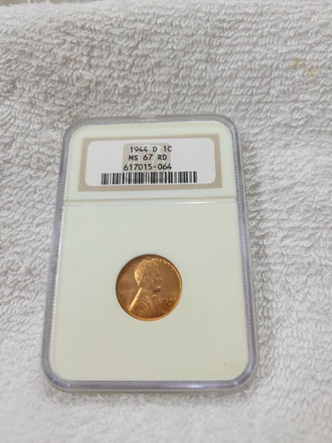 1944-D Lincoln Cent (MS-67 RED) NGC1944D NGC GRADED 