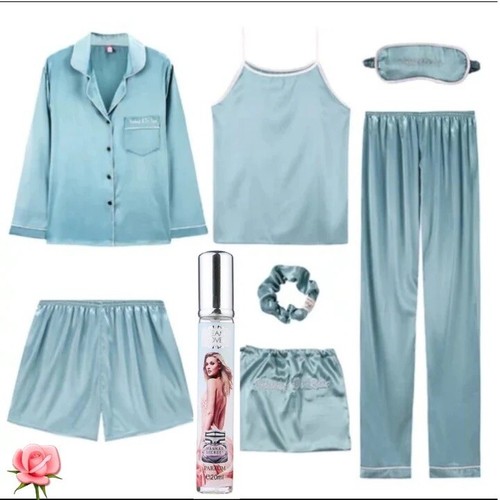 Women’s 7 Pieces Pajamas Set - Picture 4 of 10