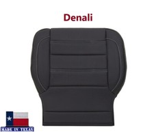 For 2014 2015 2016 2017 Gmc Sierra Denali Driver Bottom Black Leather Seat Cover