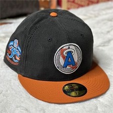 NWT New Era 59Fifty CA Angels MLB Corduroy 35th Anniv Fitted Cap Men?s 8