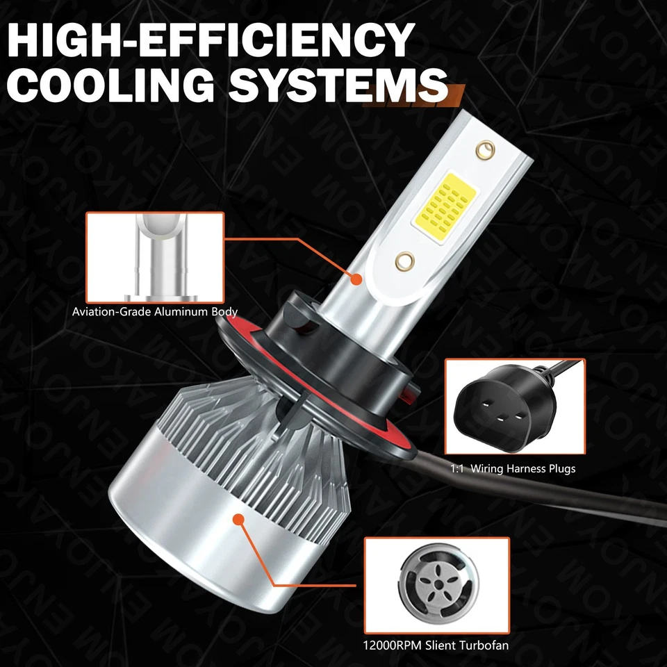 Faro LED haz alto bajo + luces antiniebla bombilla blanca para Mazda Tribute 2008-2011 Foto 3 de 4