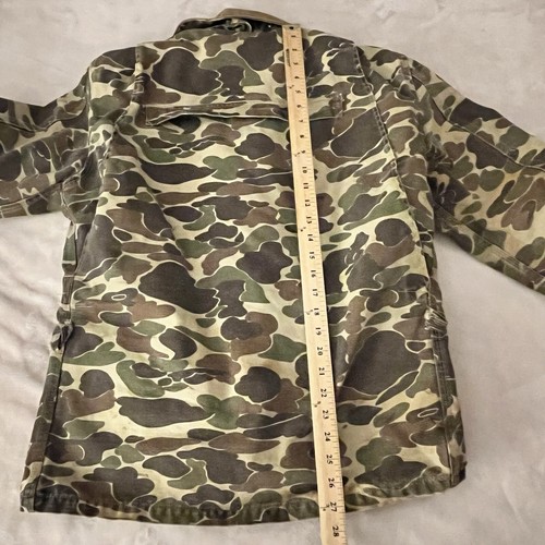 Vintage Carhartt Duck Camouflage Hunting Jacket CQ103 Medium Quilt Lined 80s - 第 6/17 張圖片