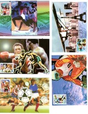 3312/6+ FDC  5 CARTES MAXIMUMS 1er JOUR    LE SIECLE AU FIL DU TIMBRE  LE SPORT