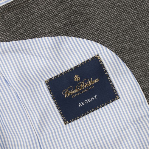 Brooks Brothers Sport Coat Men 40R Reda Regent Wool unstructured Gray half lined - Picture 13 of 17