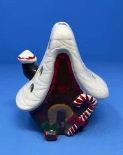 Ceramic Candy Cane Christmas Cottage House Handmade Mold #2