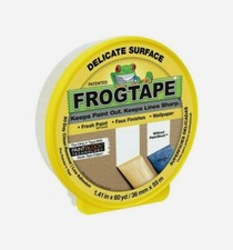 FrogTape PAINTER'S TAPE 1.41" x 60 yd. YELLOW Delicate Low Strength Professional