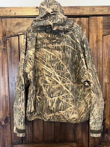 Cabelas Hunting Coat Men 4XL Shadow Grass Camo USA GORE-TEX Hooded VTG - Picture 9 of 10