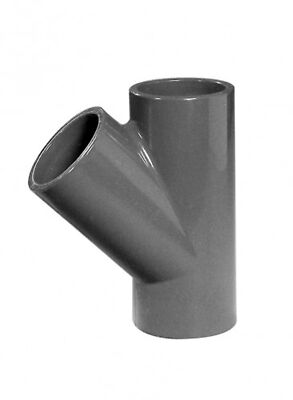 T-Stück 45° 110 mm - PVC TStück T Stück Fitting Muffe Klebemuffe Klebefitting