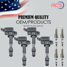 4X Ignition Coils + 4X Spark Plugs for 2017-2022 Kia Optima Forte5 2.0L L4 UF816