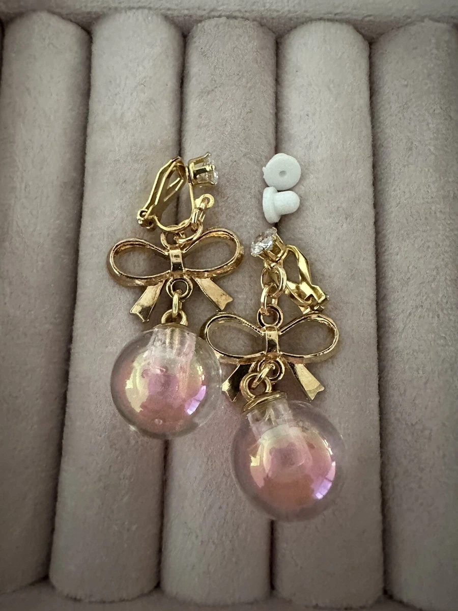 Glass discount ball earrings