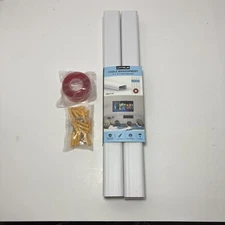 Cable Management Kit 4 X 15.7 Inch Raceway Channels White New Umtele 62.8” Total