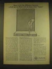 1962 Foudation for Commercial Banks Ad - art by Robert Osborn