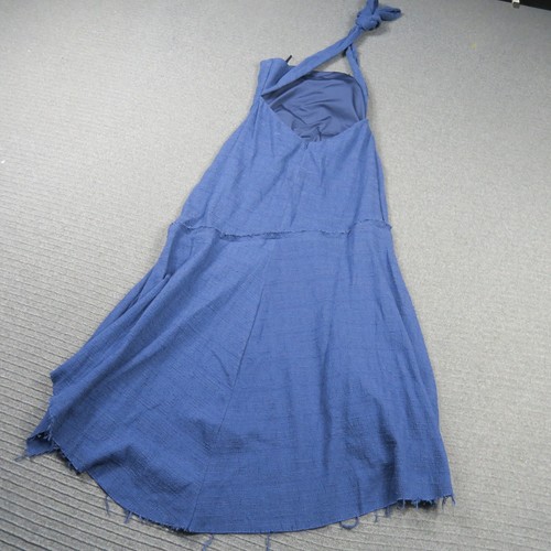 Bec & Bridge Womens A-Line Dress 10 Small Blue Halter Tie Asymetrical Backless - Picture 9 of 9