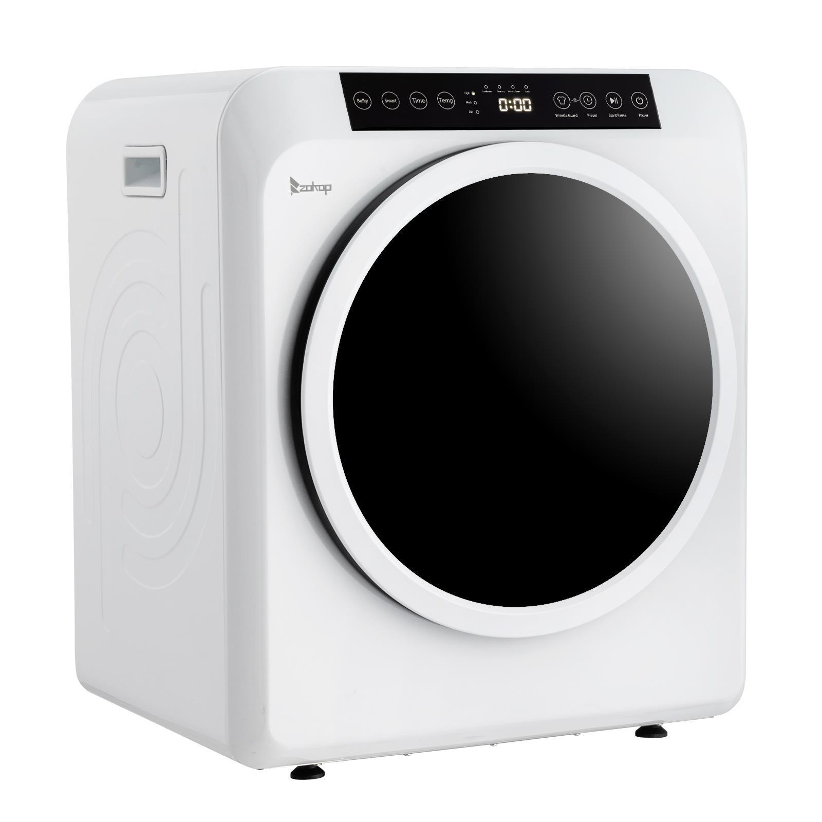 ZOKOP 3.5Cu.Ft Electric Front Load Clothes Stainless Steel Drum Dryer Machine