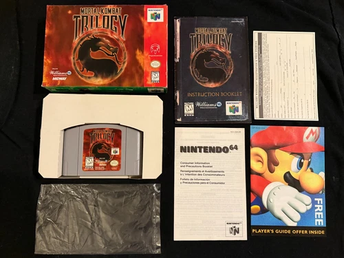 Mortal Kombat Trilogy (Nintendo 64, 1996) Box Manual Complete CIB N64